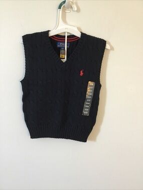Polo Ralph Lauren Toddler Boys Cable-knit Sweater Vest
